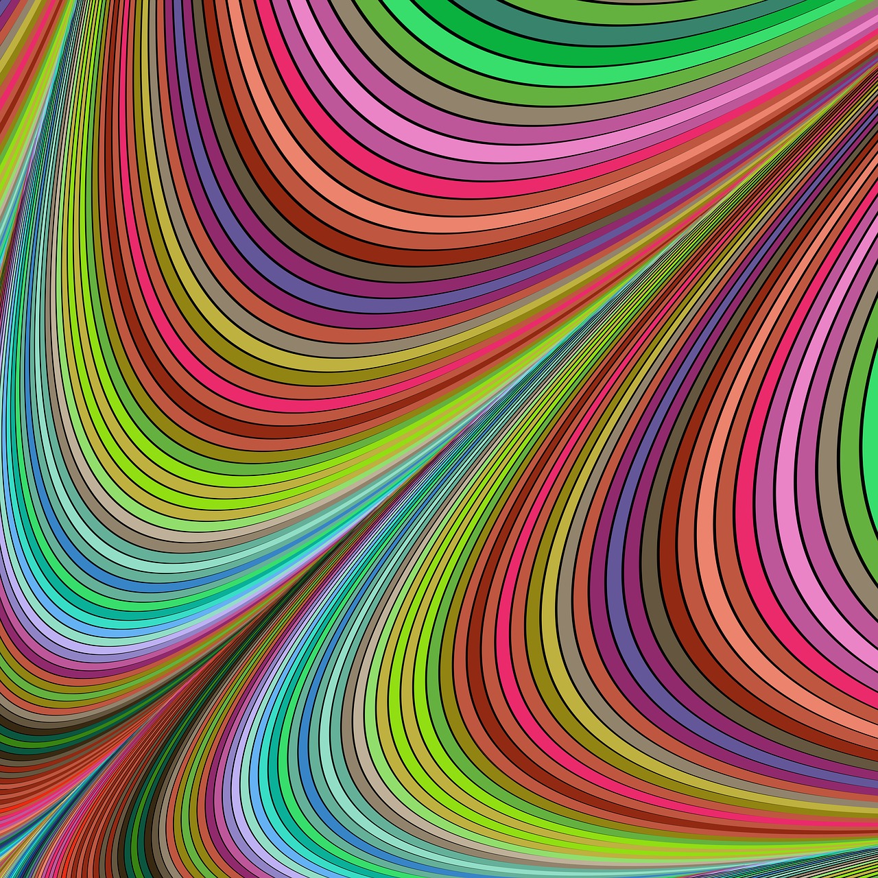 happy colorful curves free photo