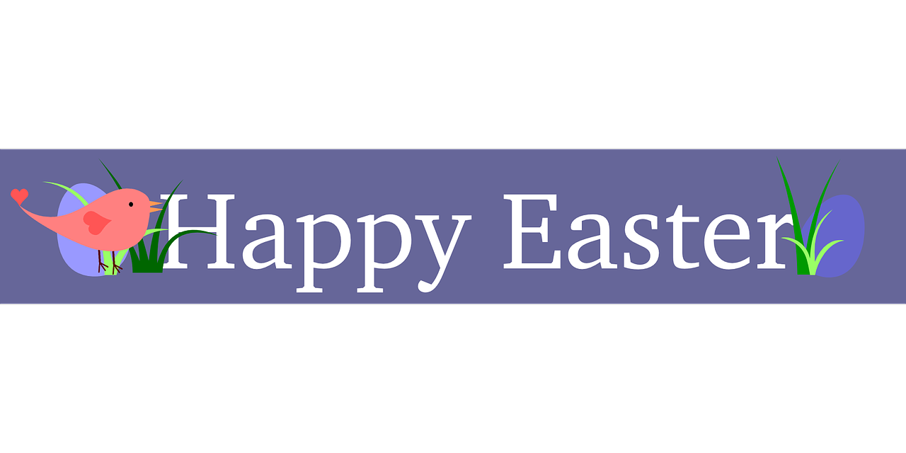 happy easter banner free photo