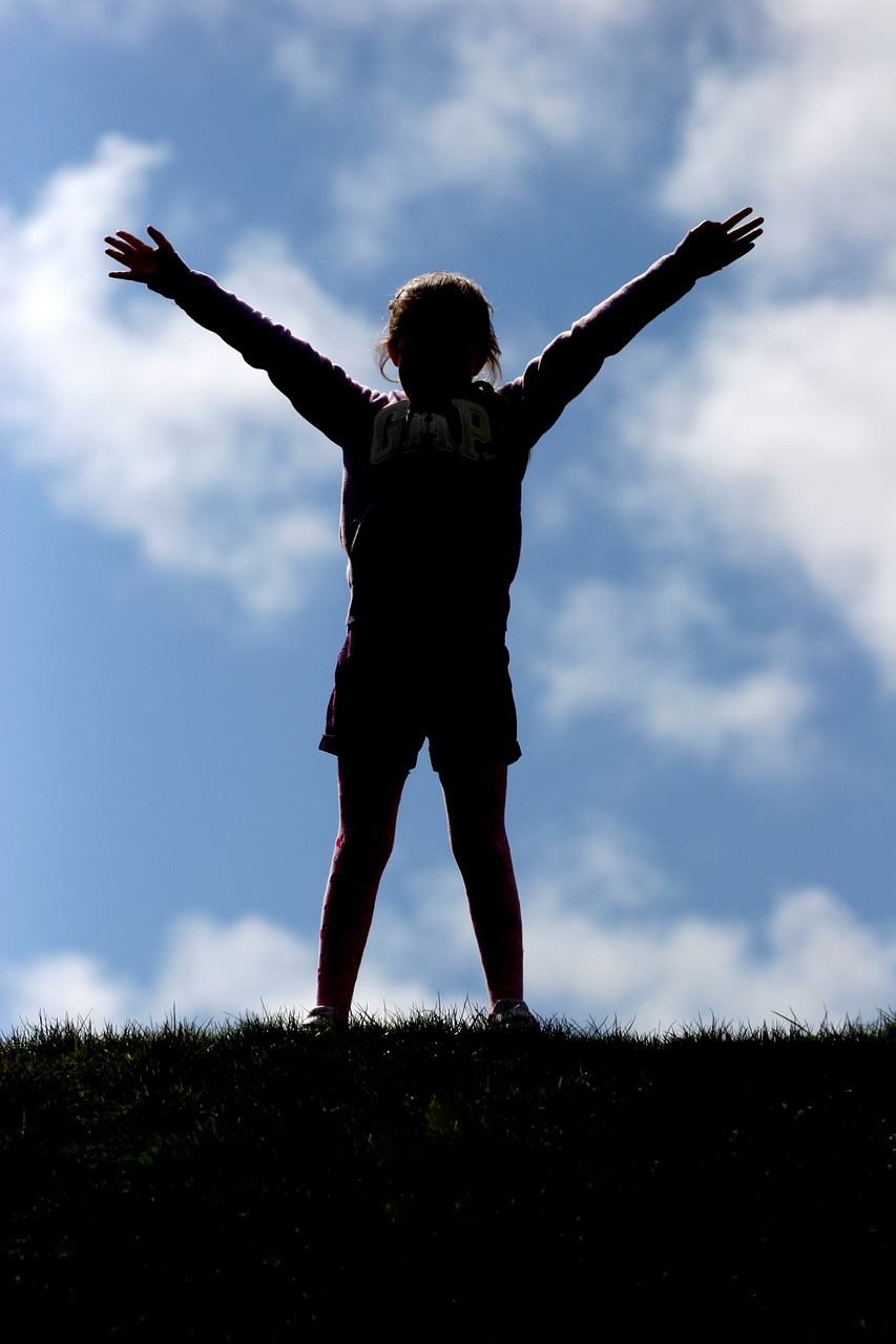 happy clouds child free photo