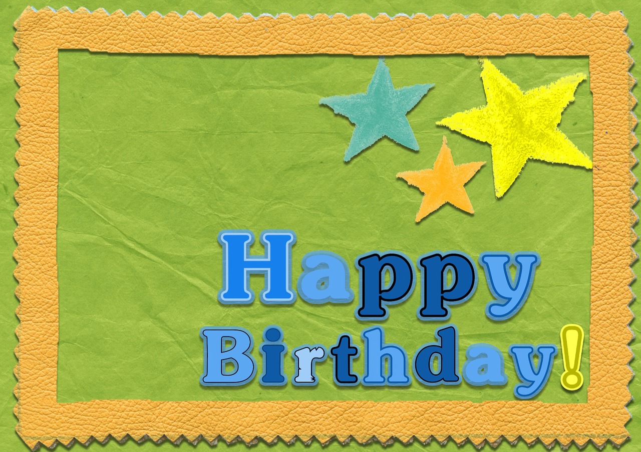 happy birthday template card greeting free photo
