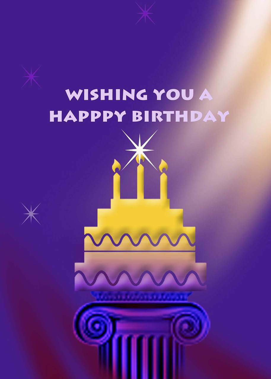happy birthday greeting card celebrate free photo