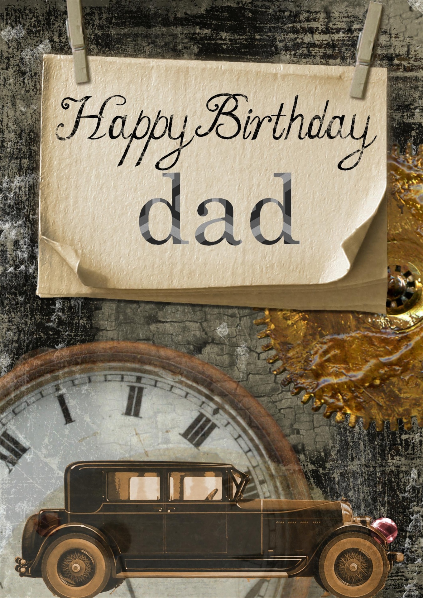 happy father's day card free photo