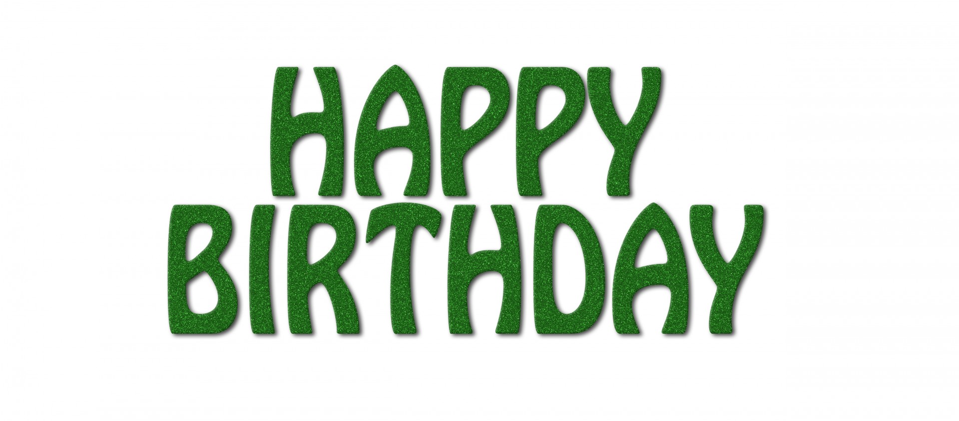 happy birthday text green free photo