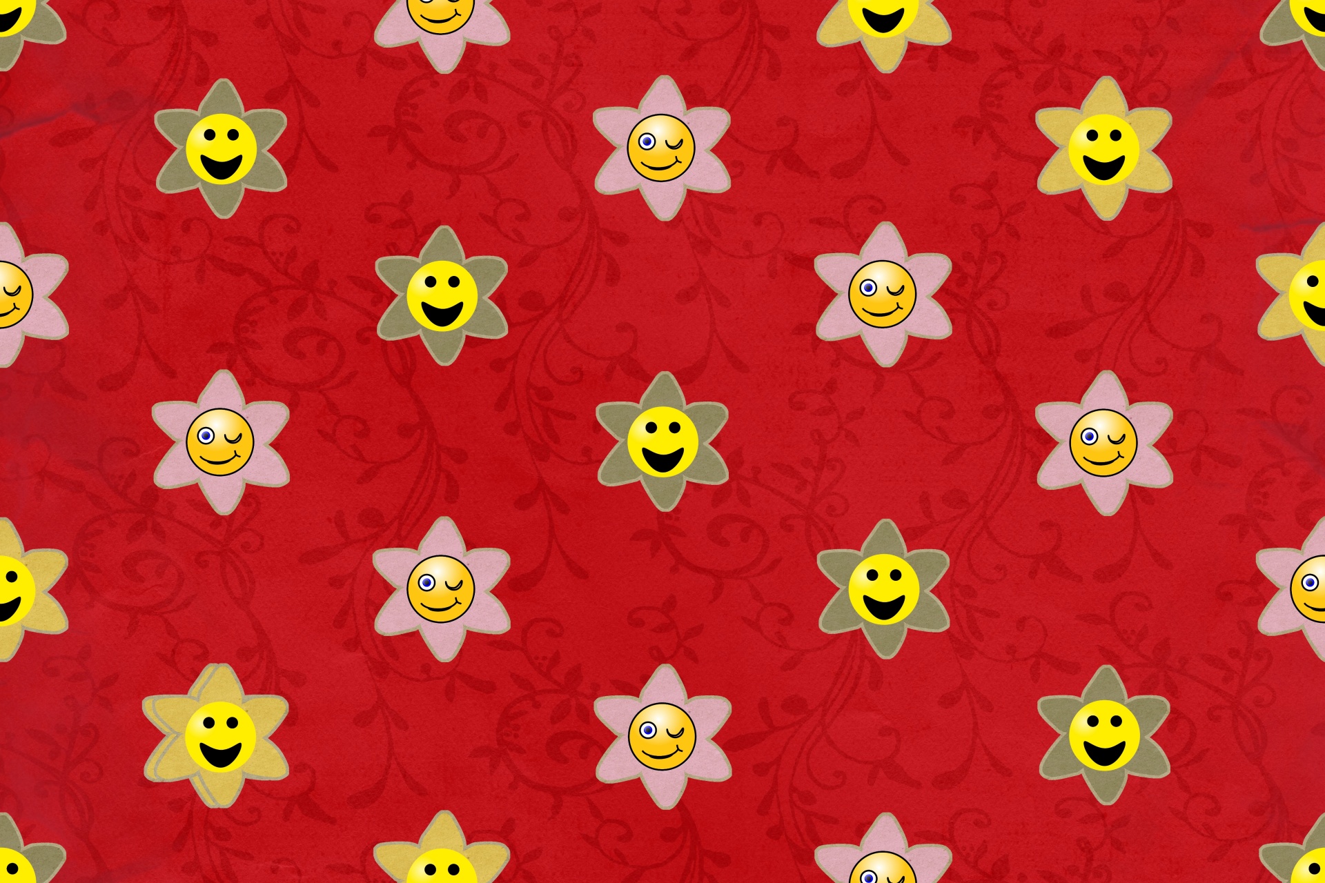 emoticons flowers smilies free photo
