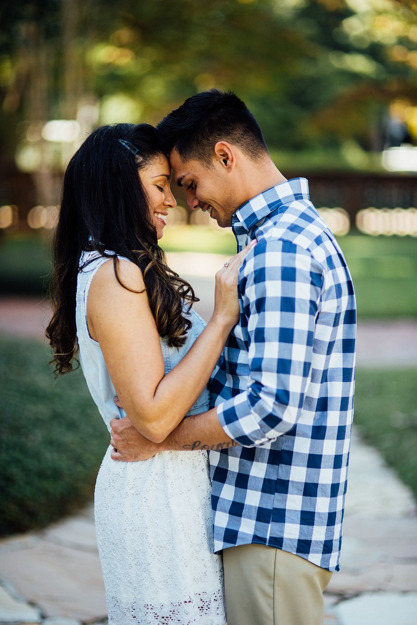 happy couple  happiness  love free photo