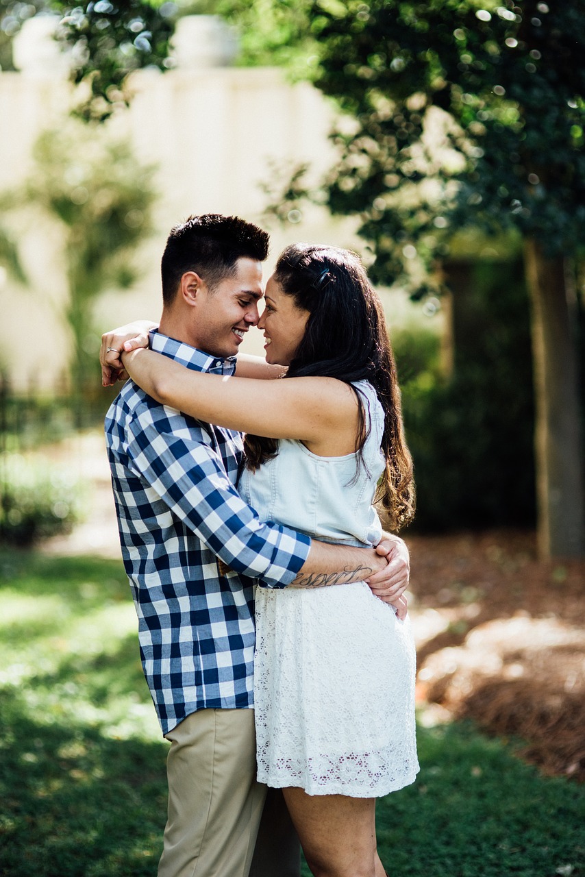 happy couple  happiness  love free photo