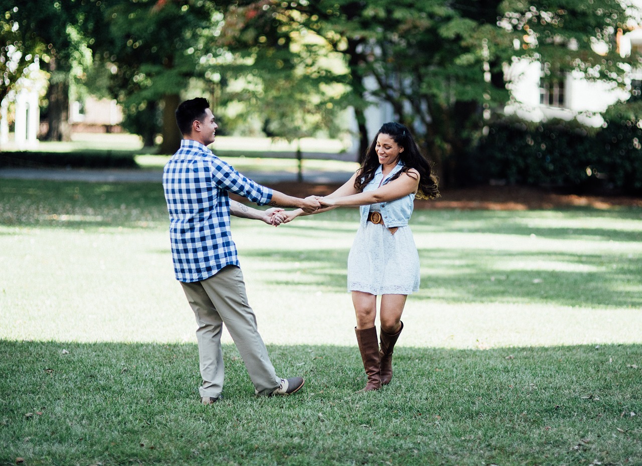 happy couple  happiness  love free photo