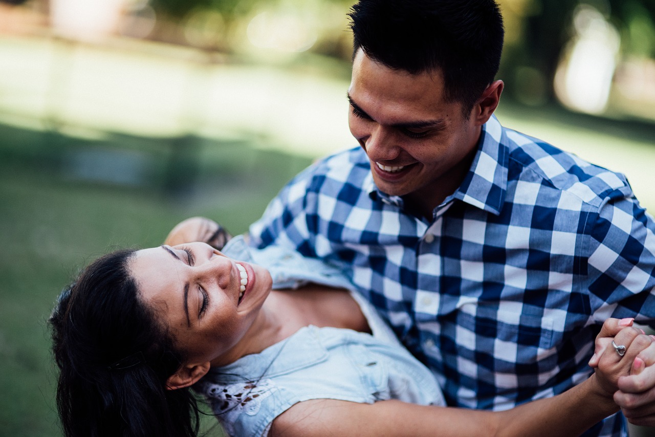 happy couple  happiness  love free photo