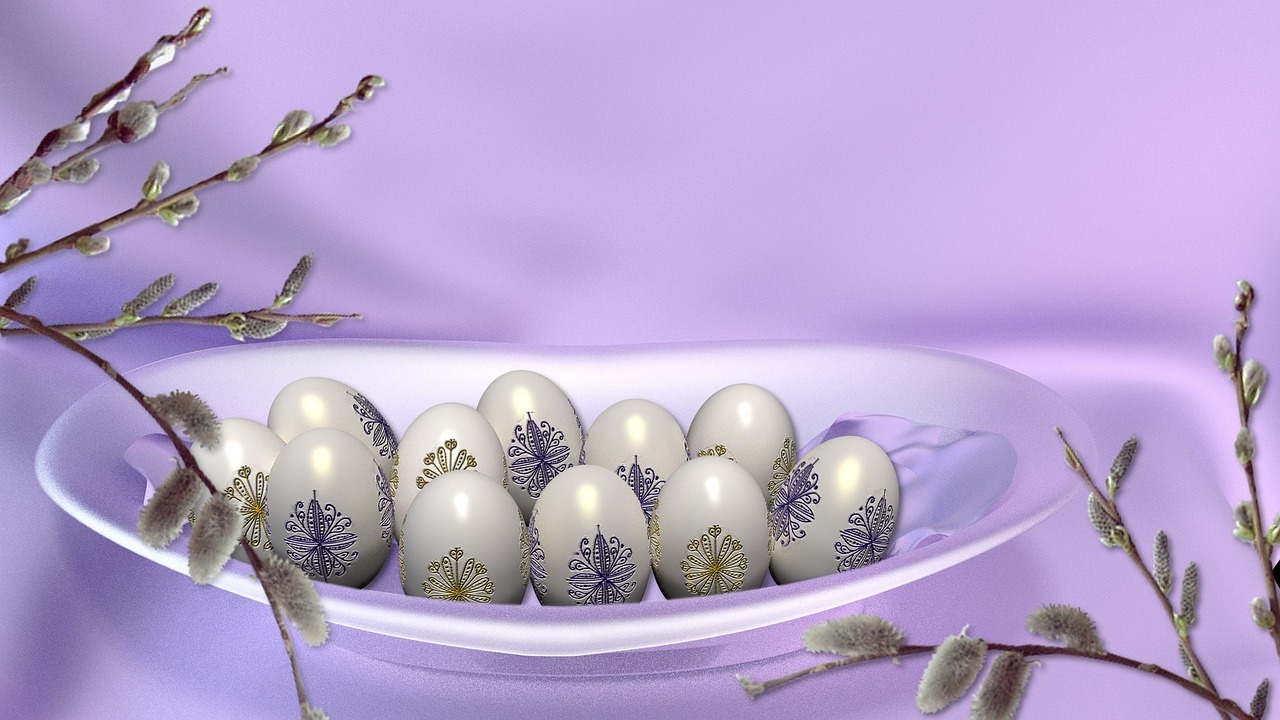 happy easter greeting blender 3d free photo