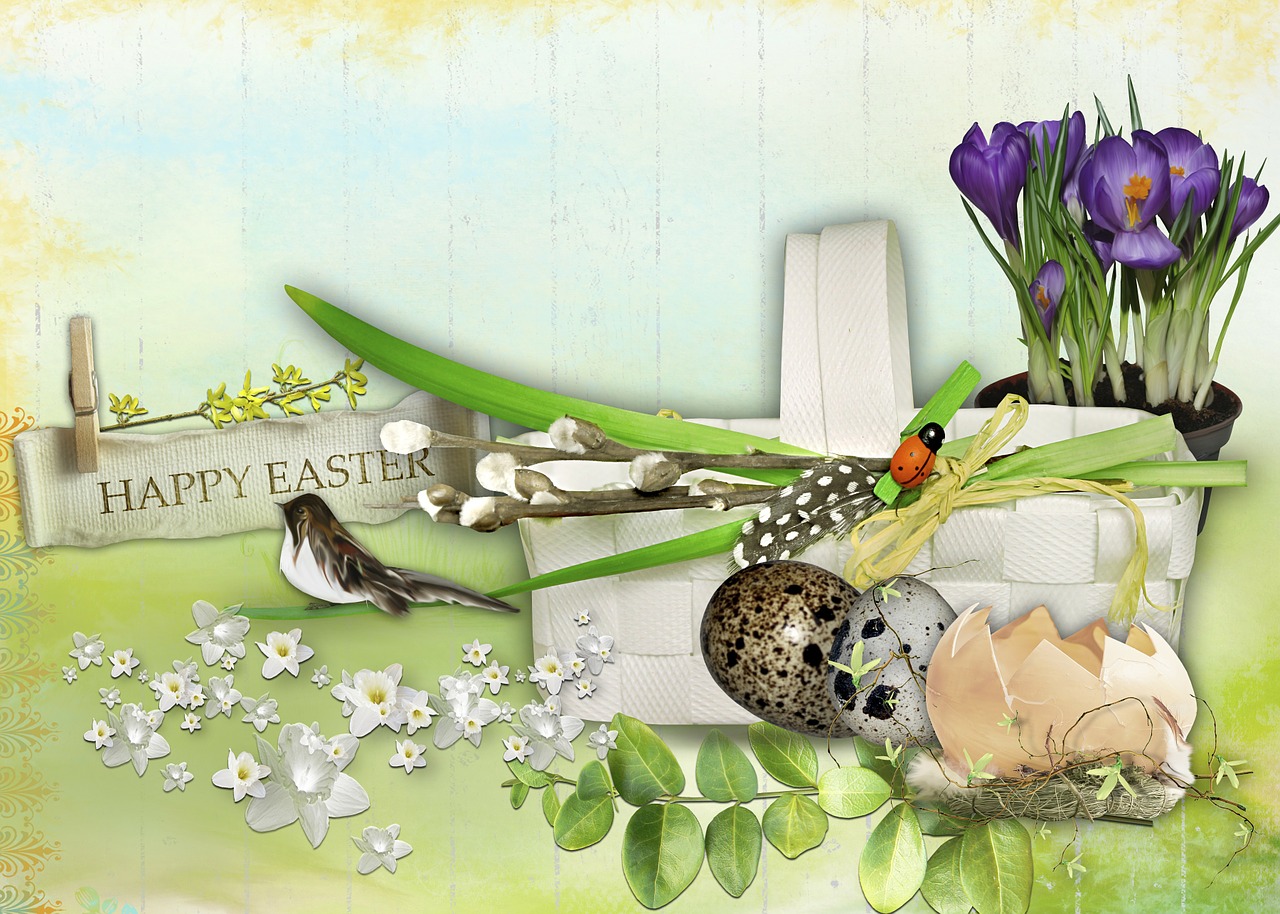 happy easter greeting card free photo