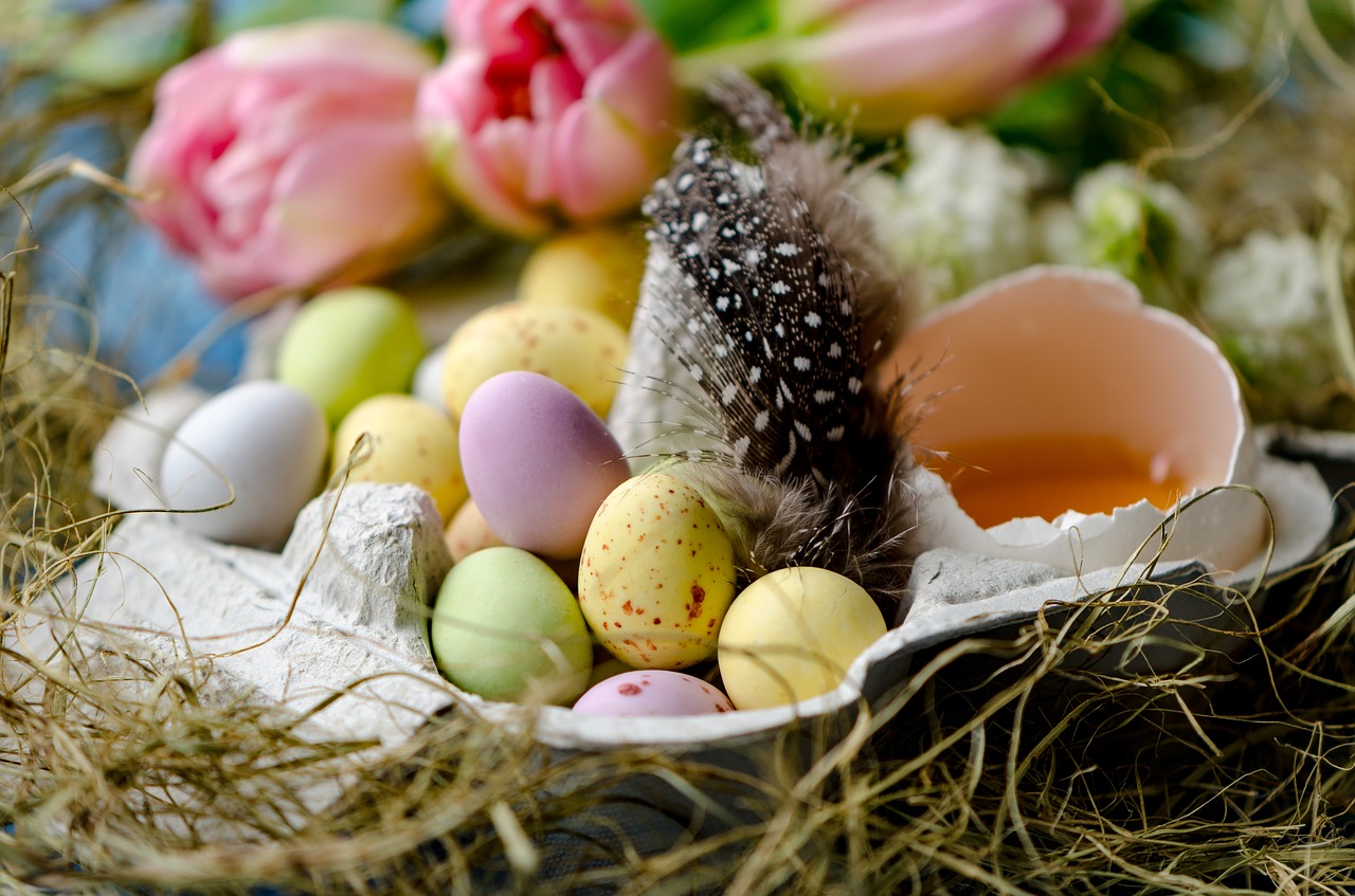 happy easter easter easter eggs free photo