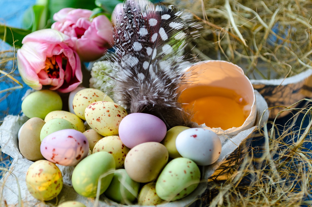 happy easter easter easter eggs free photo