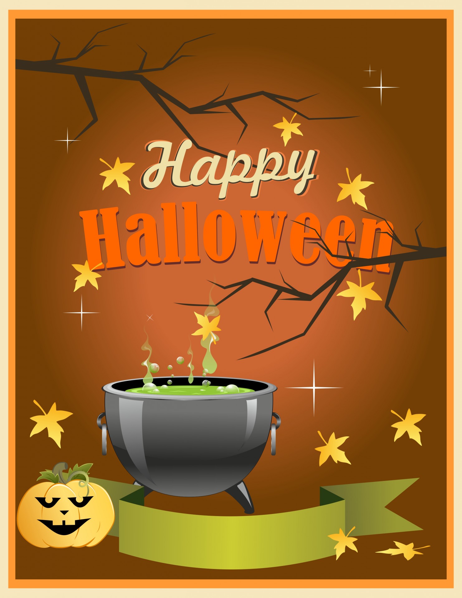 halloween holiday card free photo