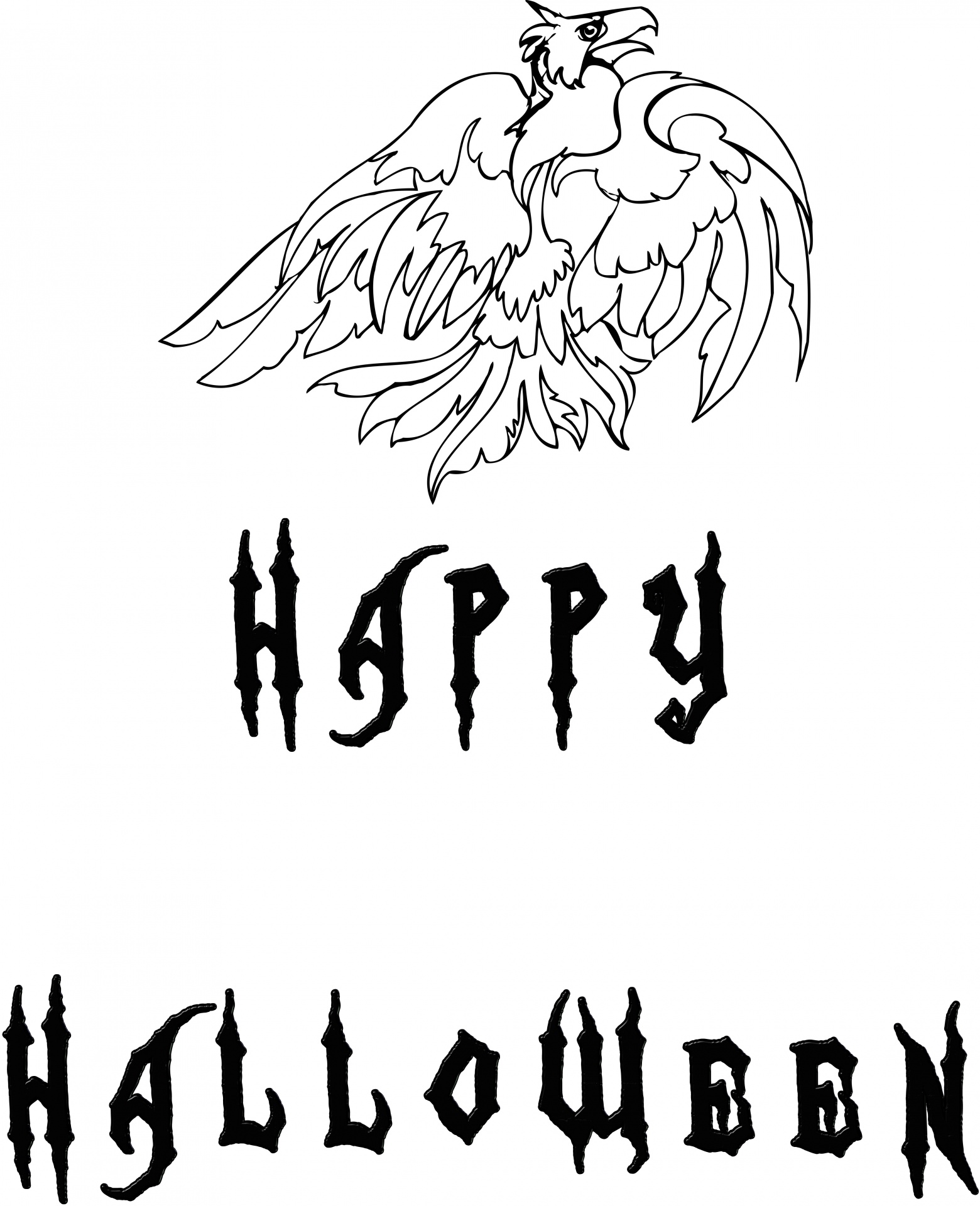 halloween text graphic free photo