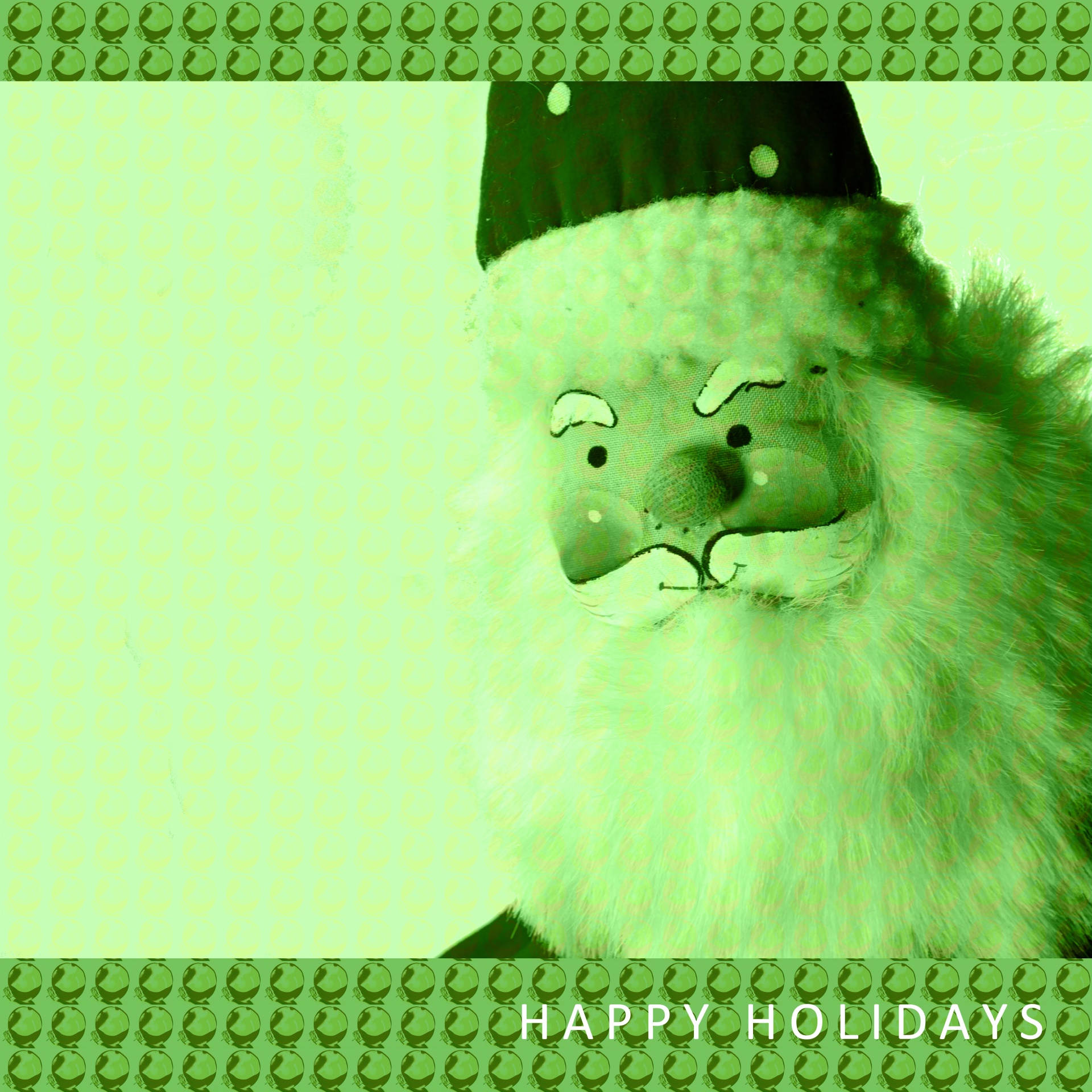 happy holidays greeting santa free photo