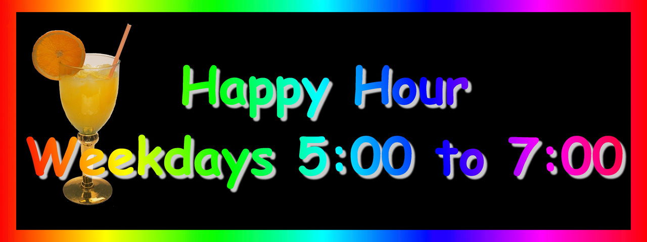 happy hour banner free photo
