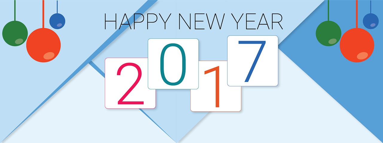 happy new year 2017 new year 2017 new year material design free photo