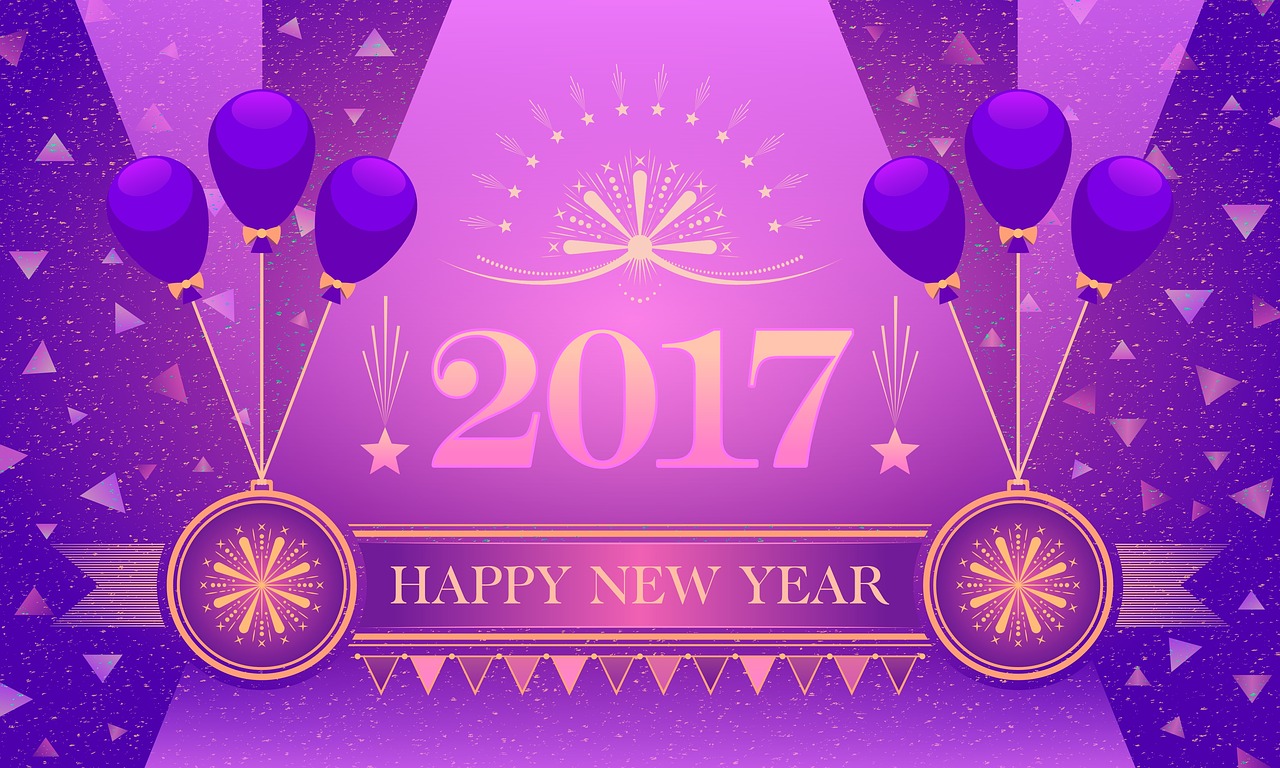 happy new year new year card 2017 card free photo