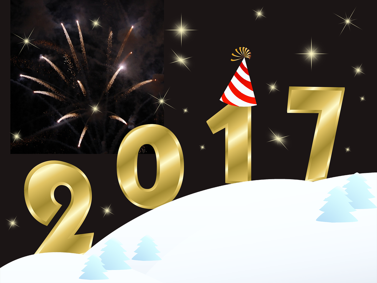 happy new year 2017 new year 2017 lights free photo