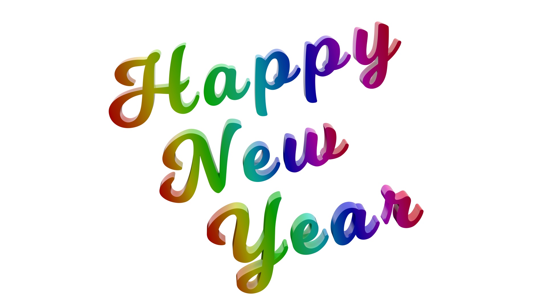 happy new year colorful free photo
