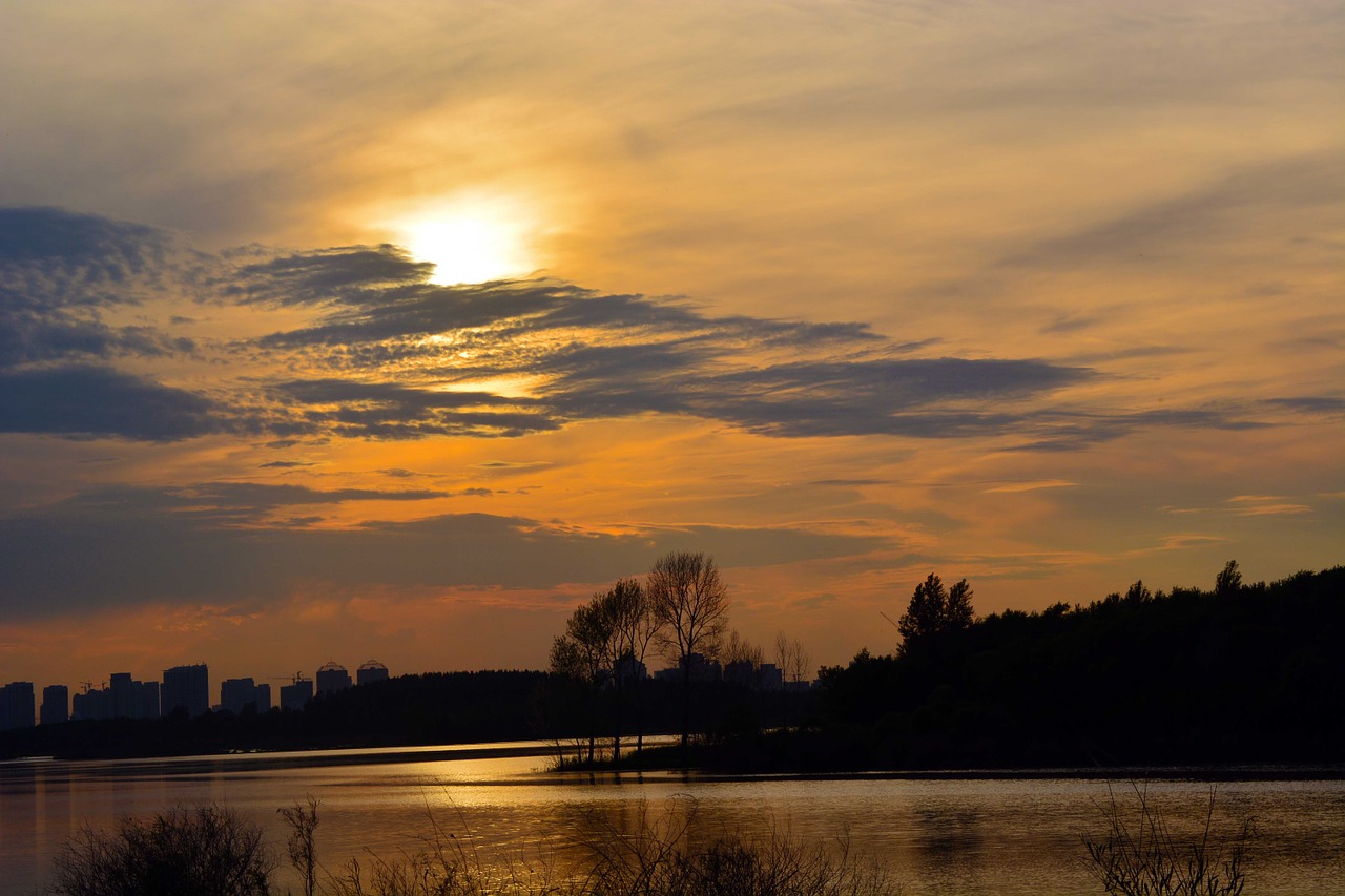 harbin views sunset free photo