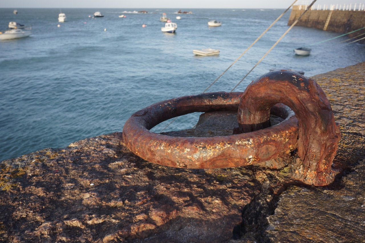 harbor rust boats free photo