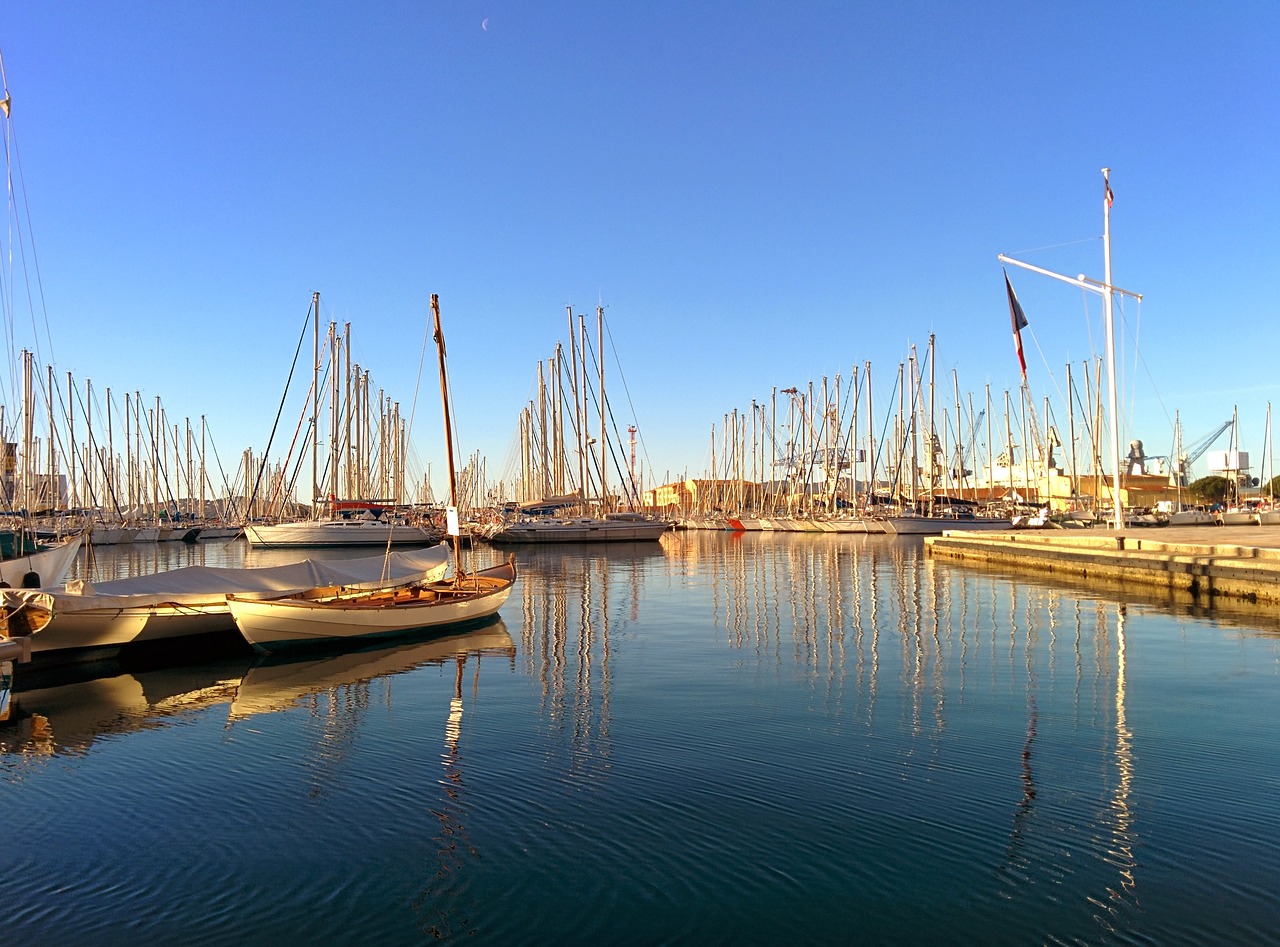 harbor quiet sunlight free photo