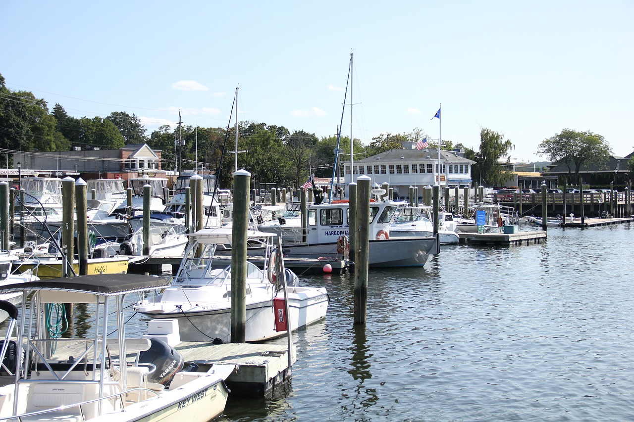 harbor dock boats free photo