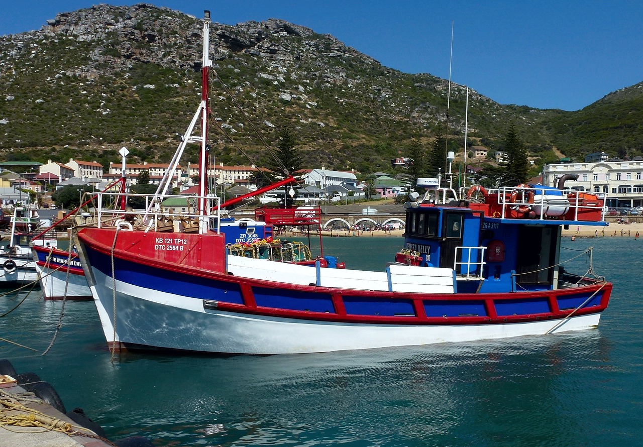 harbor water fishing boat free photo