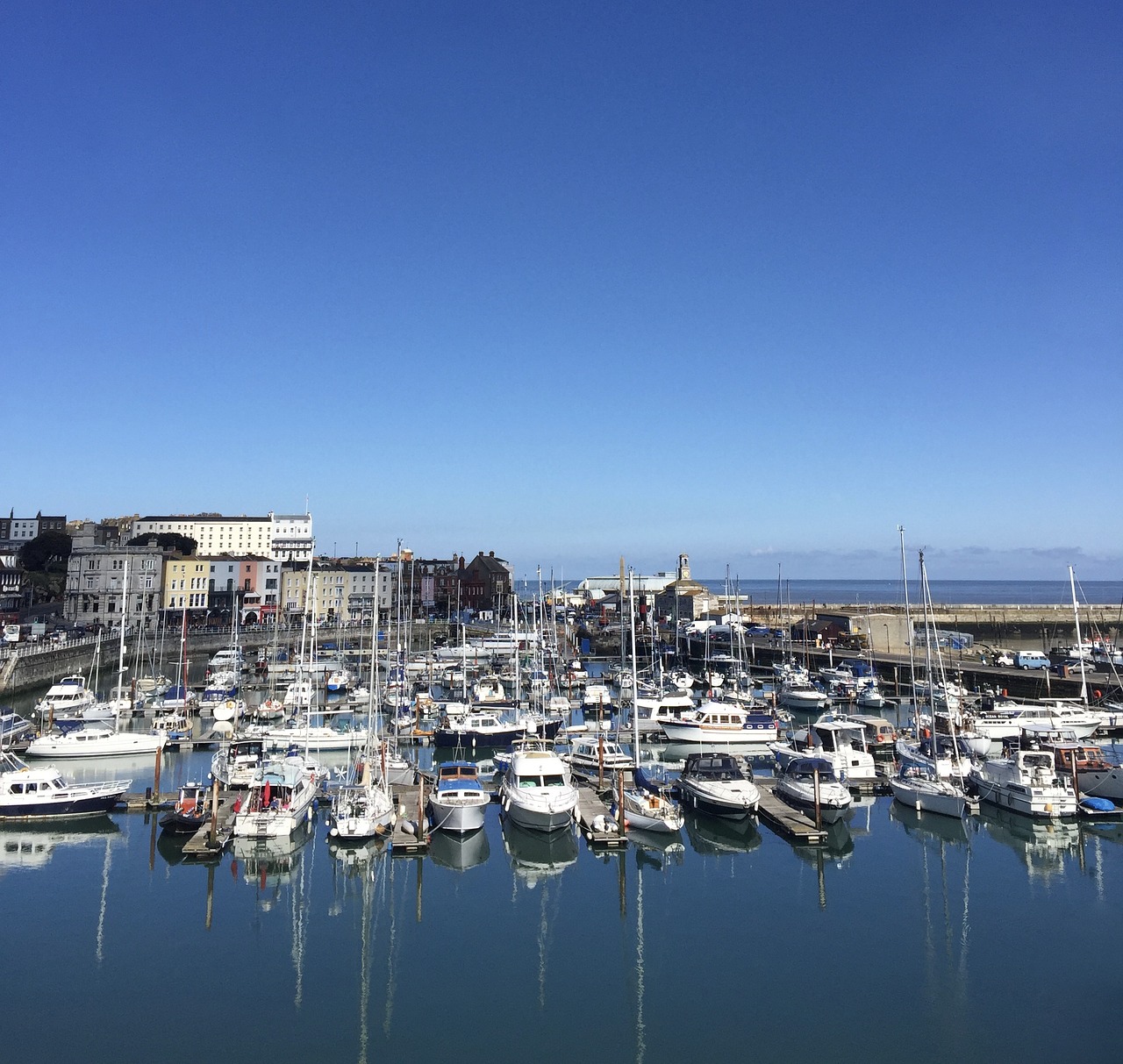 harbour sea boats free photo