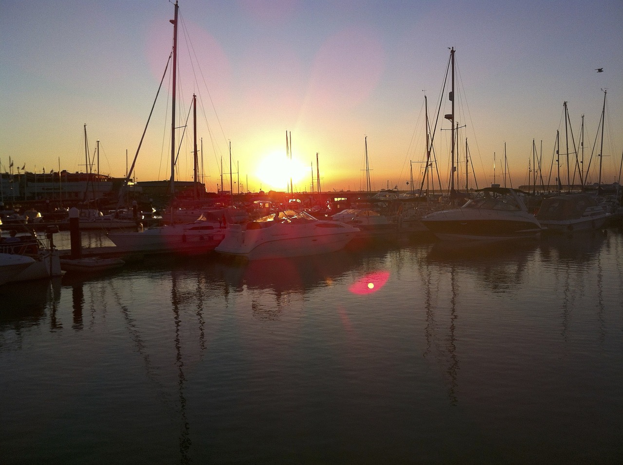 Harbour,sunset,reflection,water,harbor - Free Image From Needpix.com