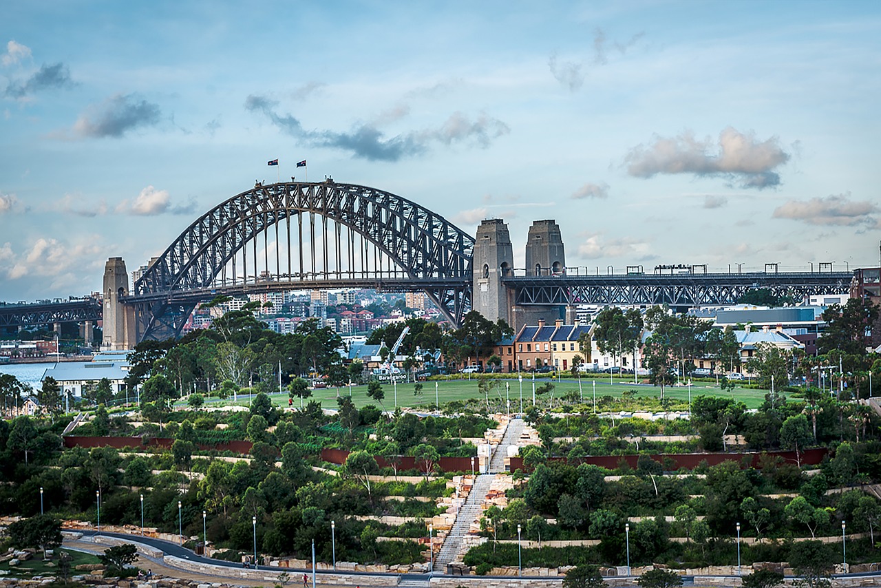 harbour  bridge  landscape free photo