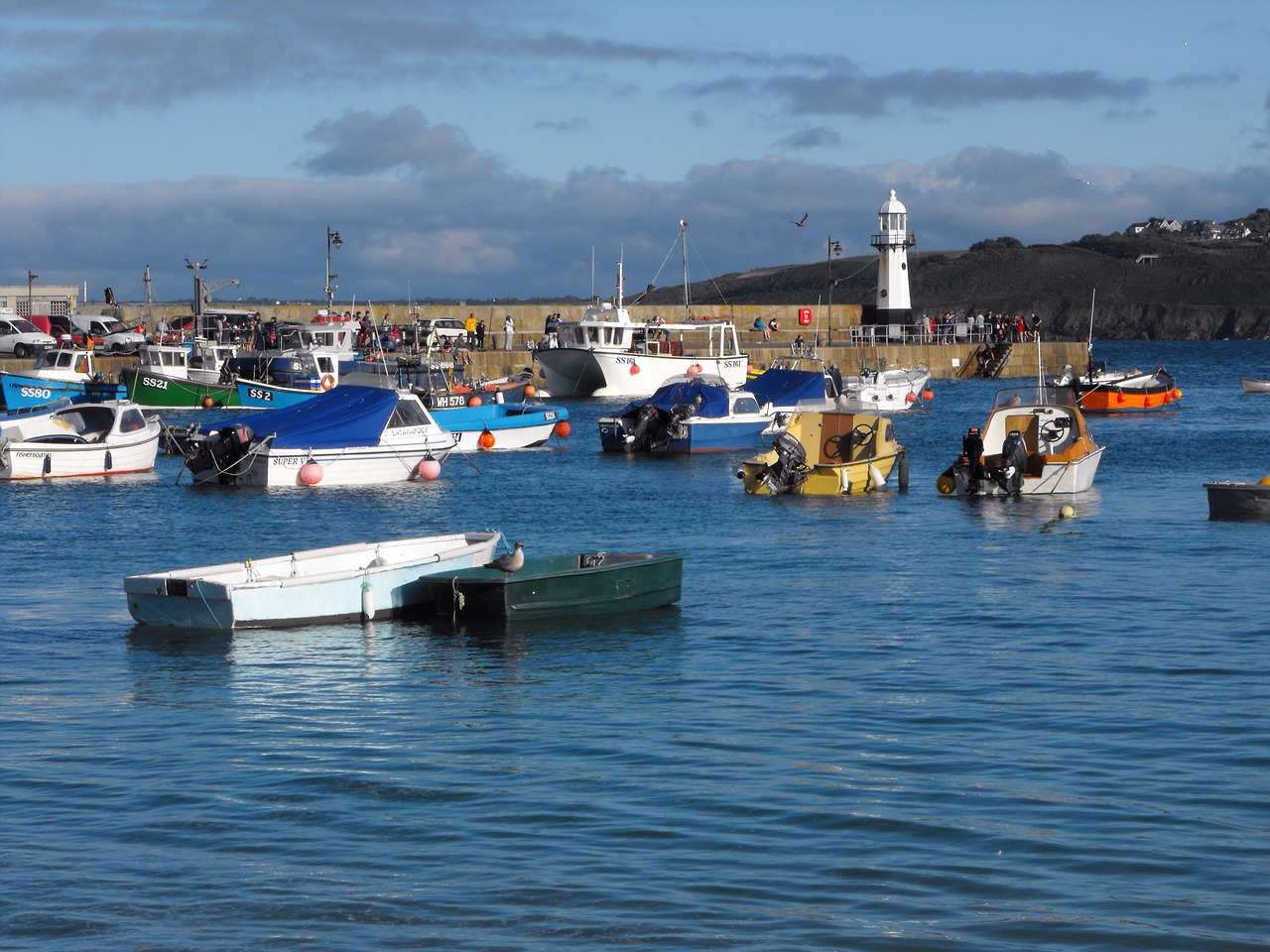 harbour boats st ives free photo