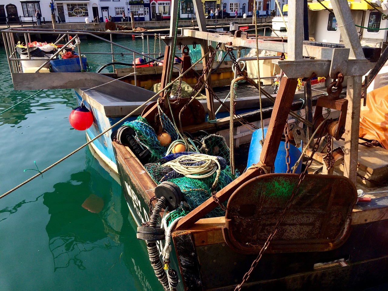 harbour fishing boat free photo