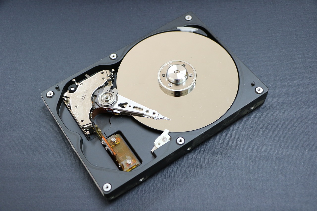 hard disk a hard disk drive an auxiliary storage device free photo