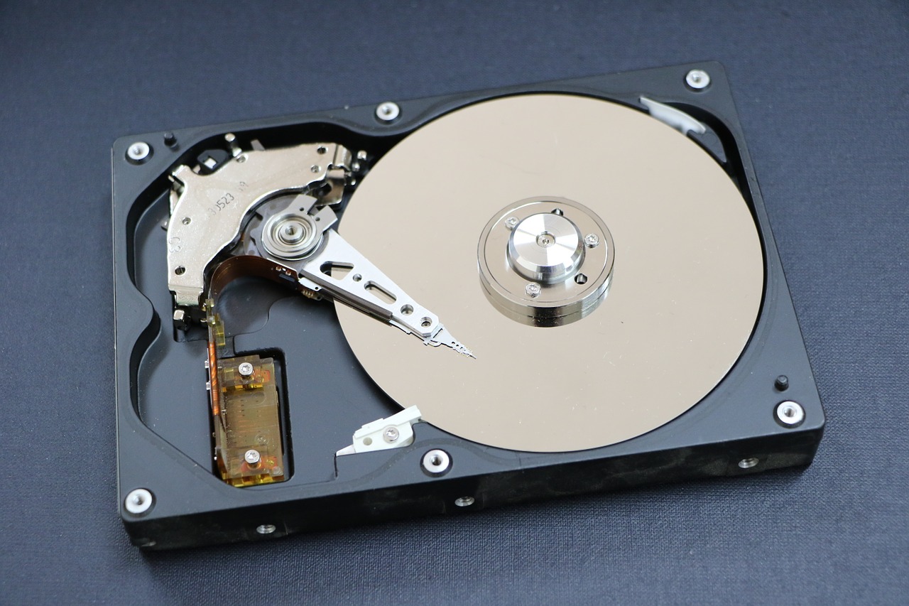 hard disk a hard disk drive an auxiliary storage device free photo