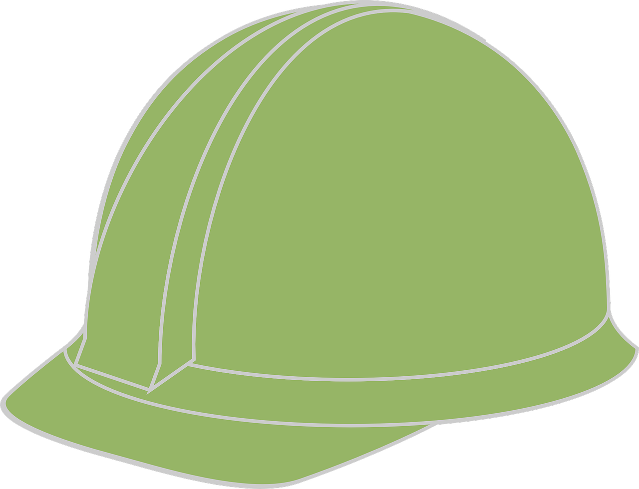 hard hat helmet green free photo