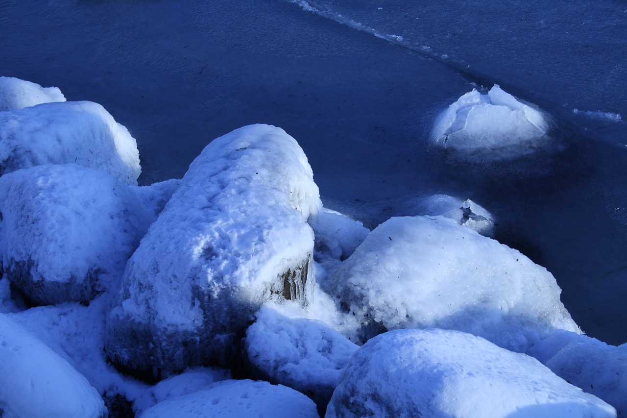 hard winter steni sea ​​ice free photo