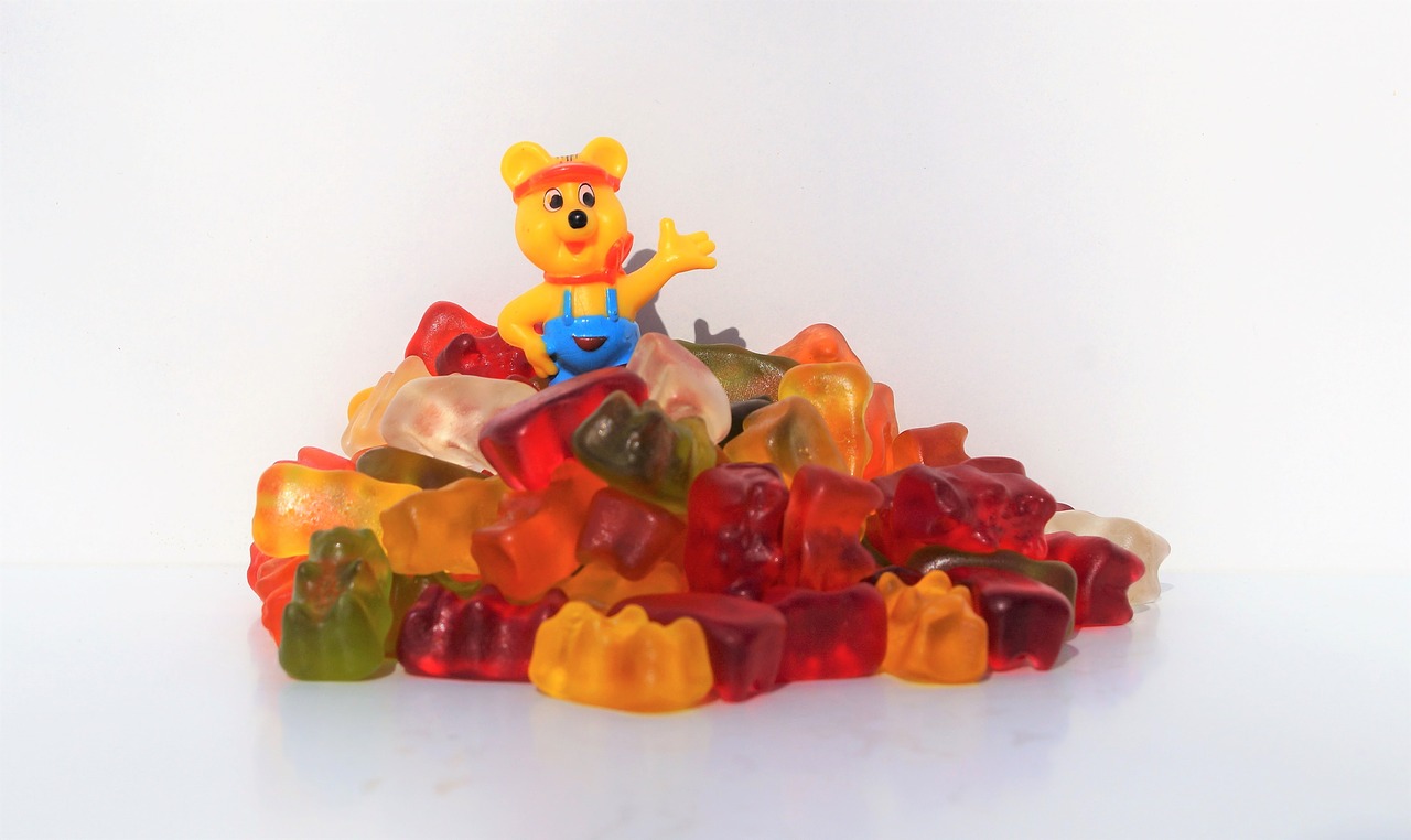 haribo gummi bears fruit jelly free photo