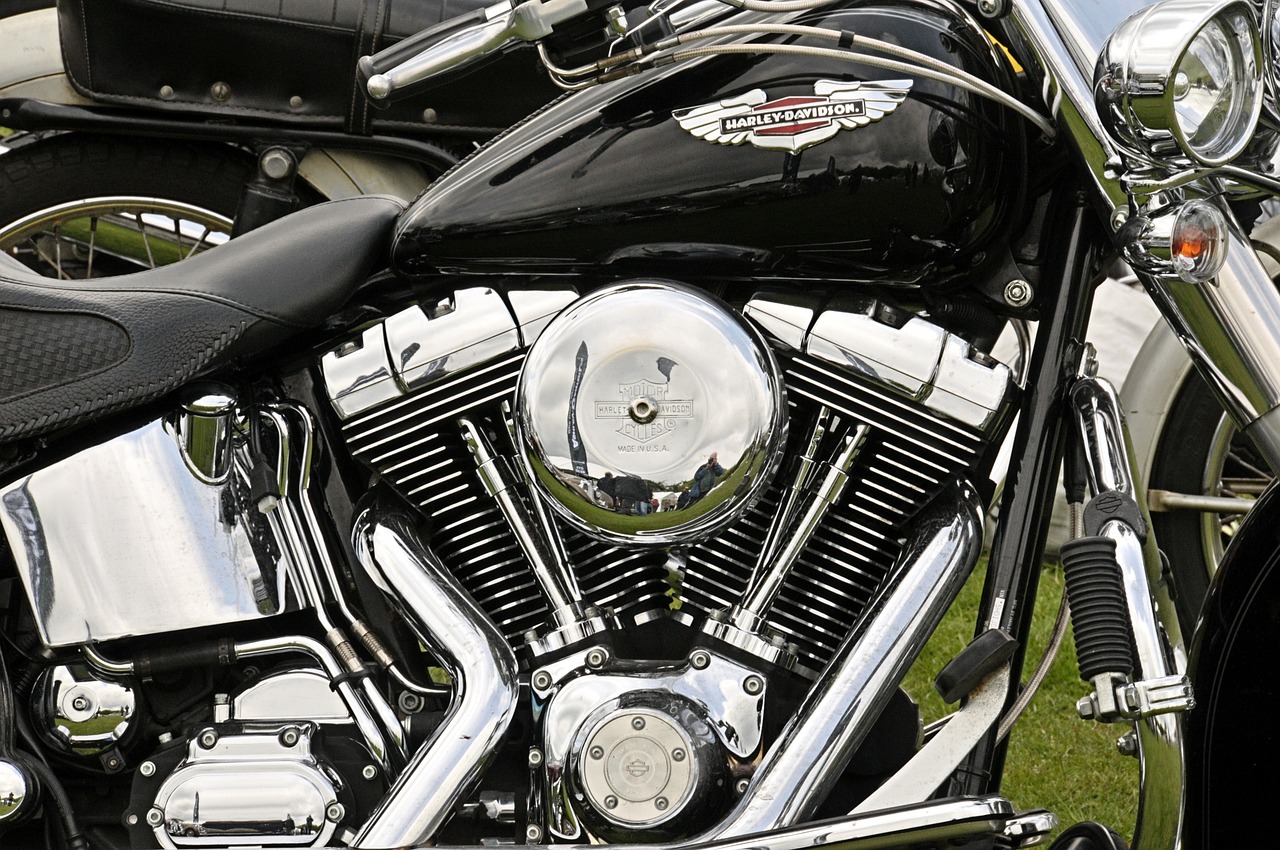 harley-davidson motorcycle engine free photo