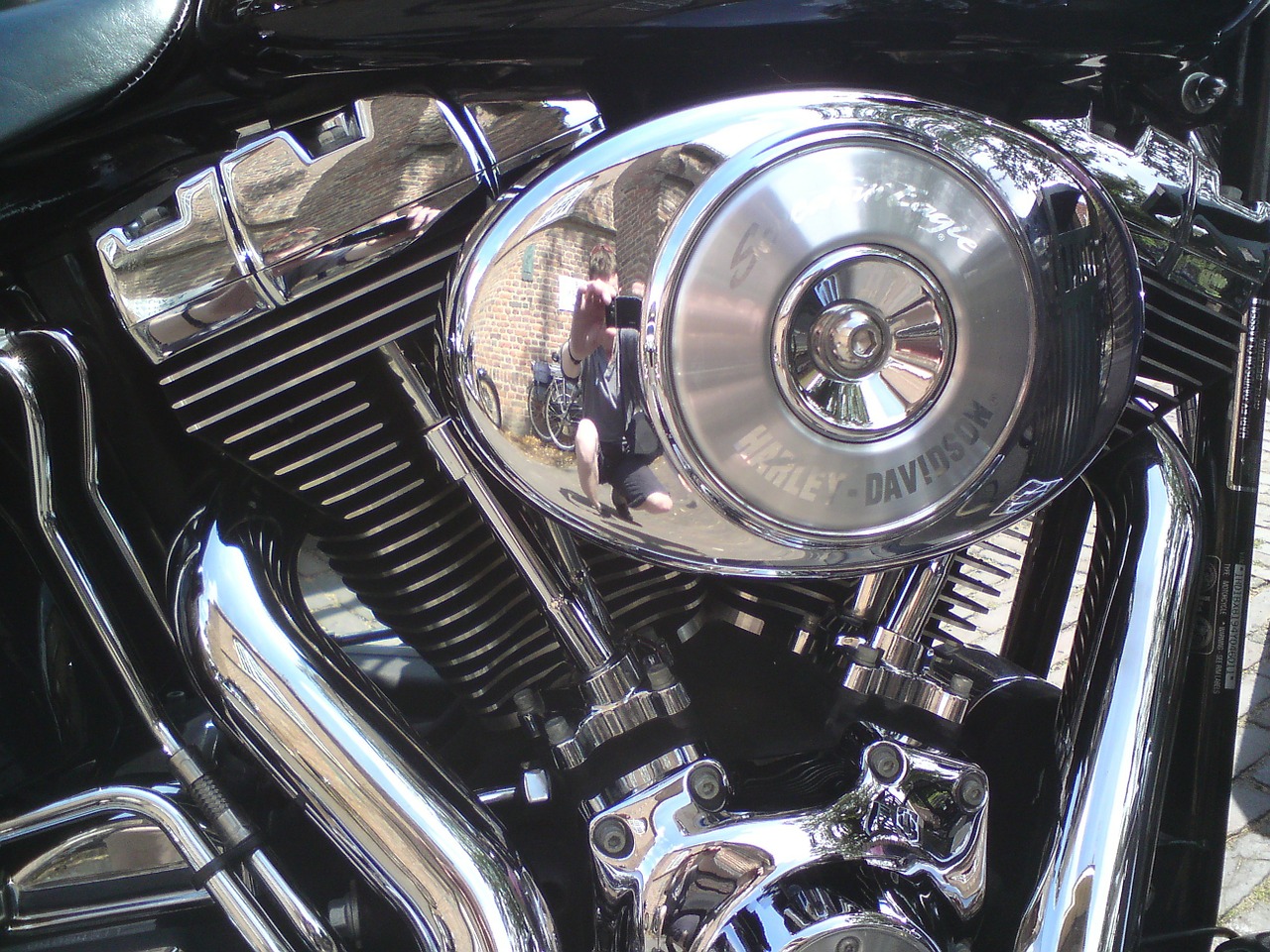 harley davidson motorcycle v engine free photo
