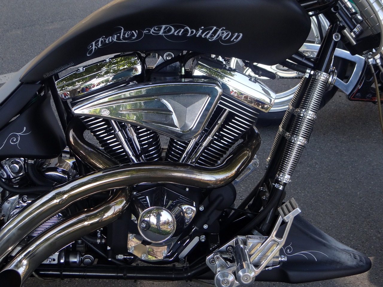 harley davidson motorcycle motor free photo