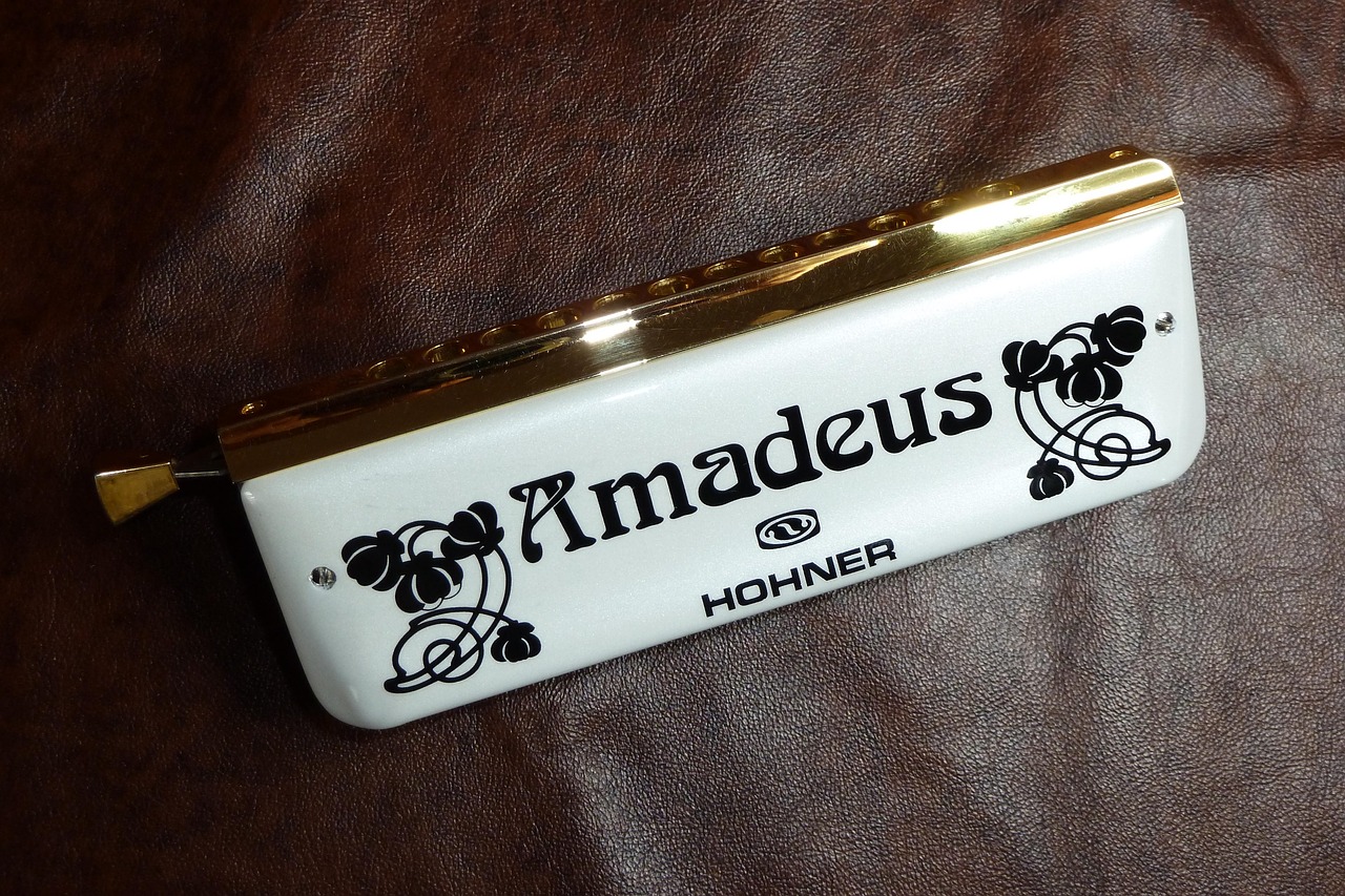 harmonica white amadeus free photo