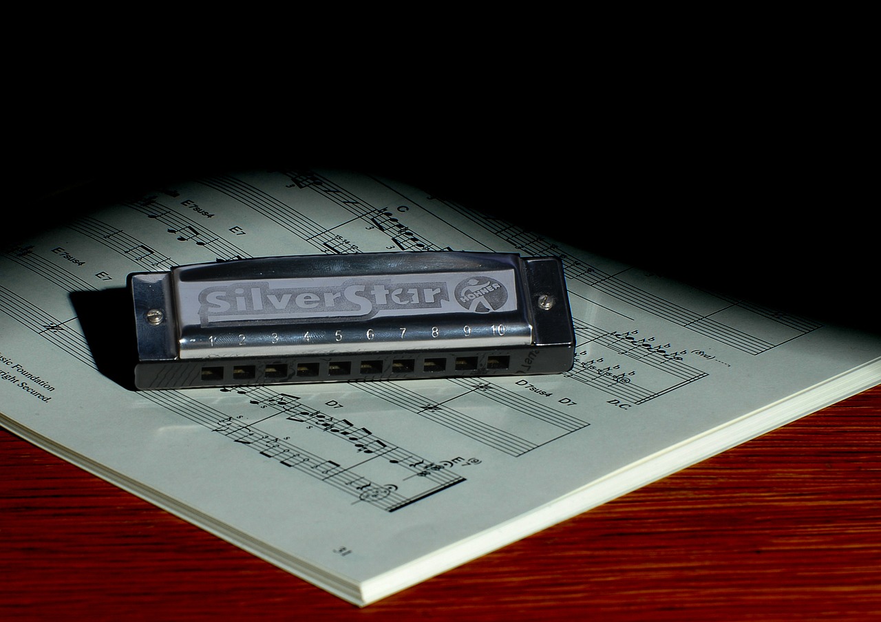 harmonica music book free photo
