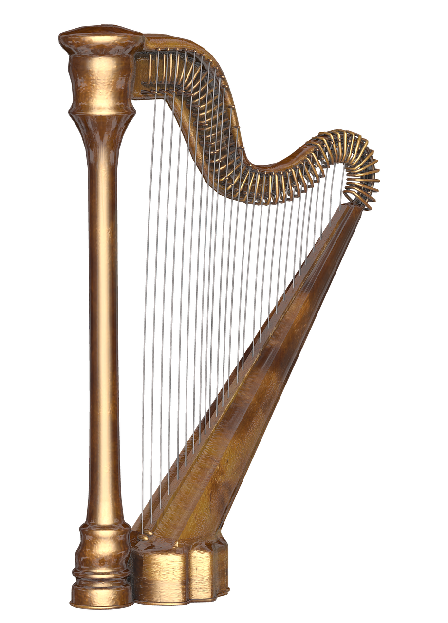 harp music instrument free photo