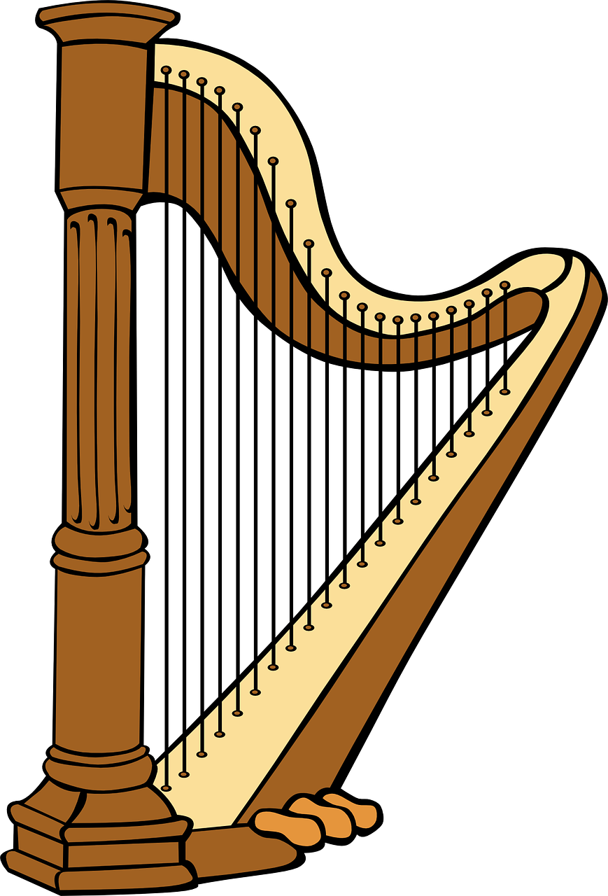 harp instrument music free photo