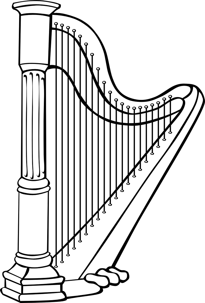 harp music musical free photo
