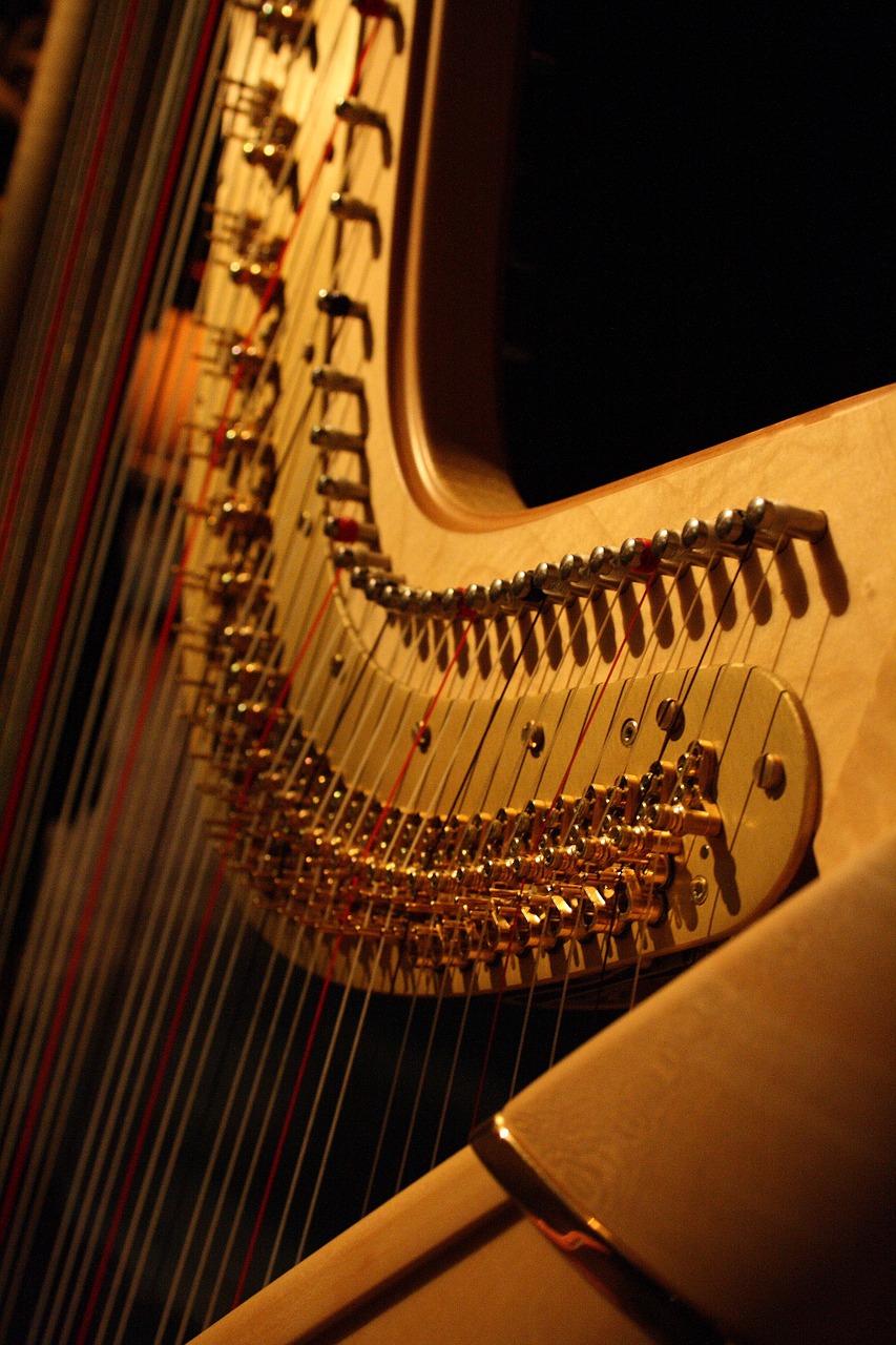 harp music musical instrument free photo