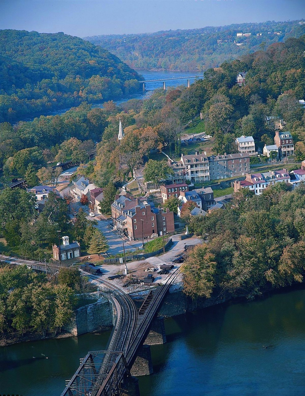 harpers ferry west virginia town free photo