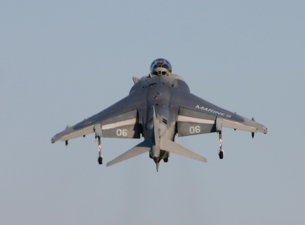 harrier plane rear free photo